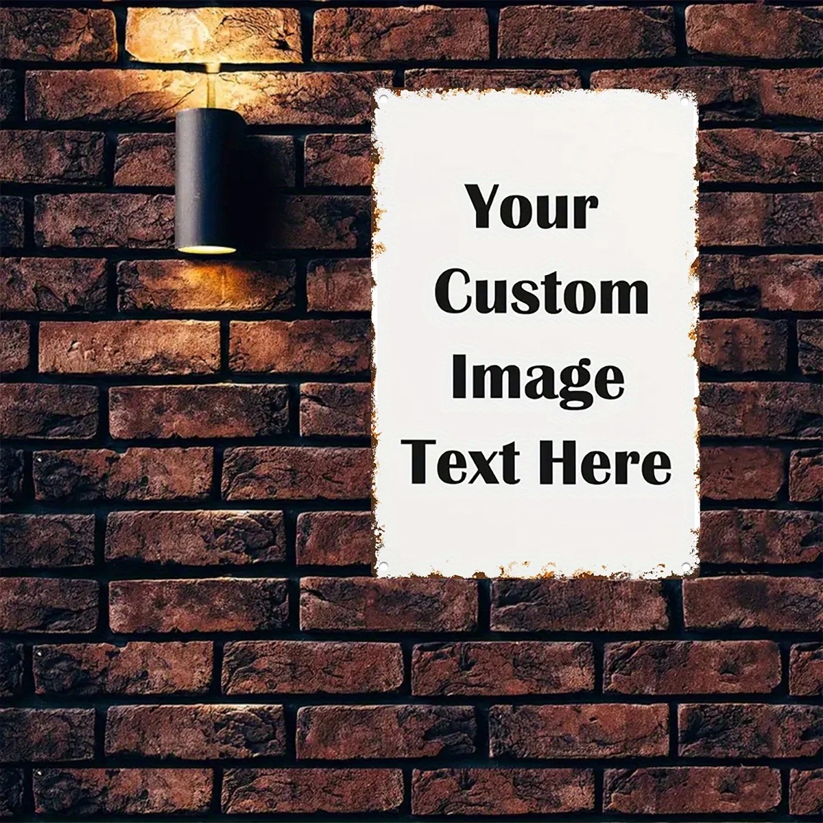 Home Office Image - Personalizowana tabliczka z zdjęciem i tekstem