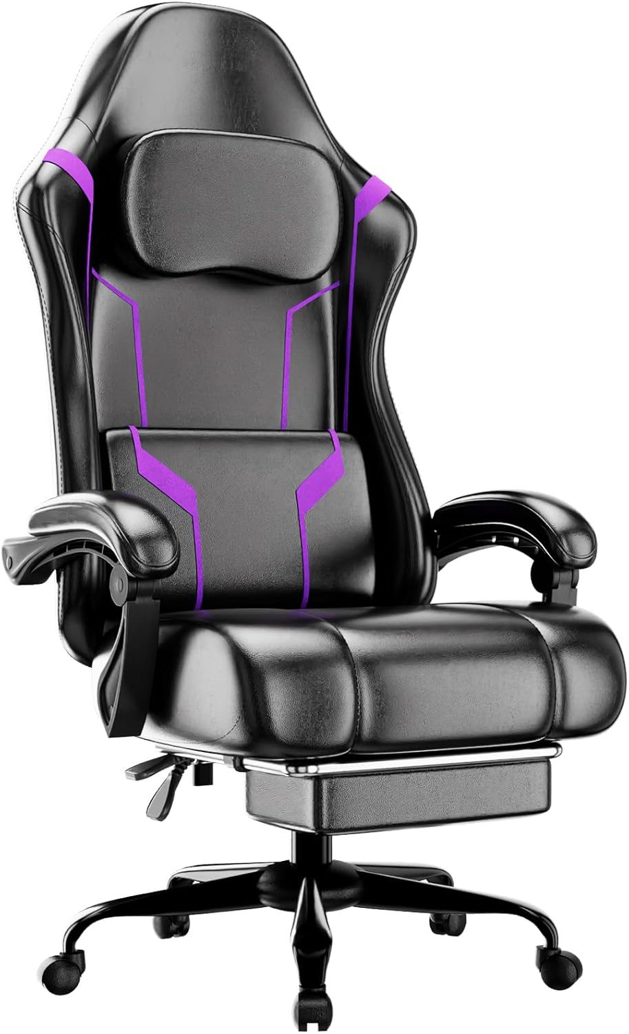 Home Office Image - Ergonomiczne krzesło gamingowe z poduszką ze