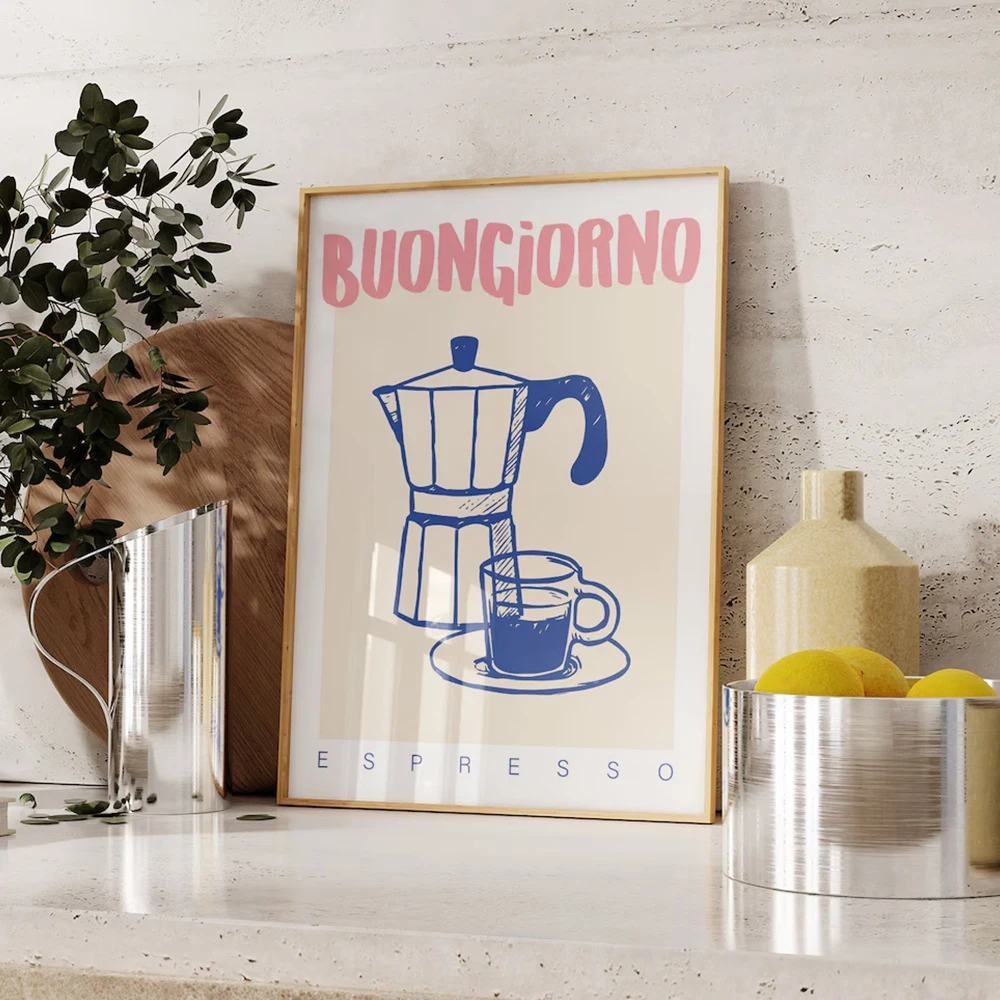 Home Office Image - Nowoczesna kawa Espresso Wall Art Prints