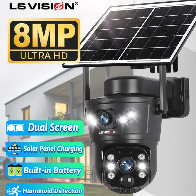 Home Office Zoom - LS VISION 8MP 4G kamera słoneczna