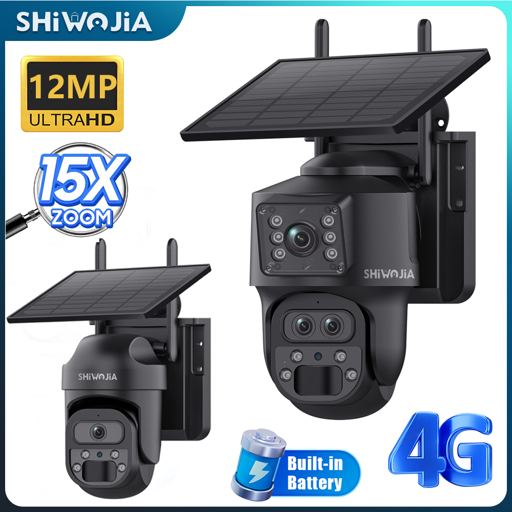 Home Office Zoom - Kamera słoneczna SHIWOJIA 15X ZOOM 4G