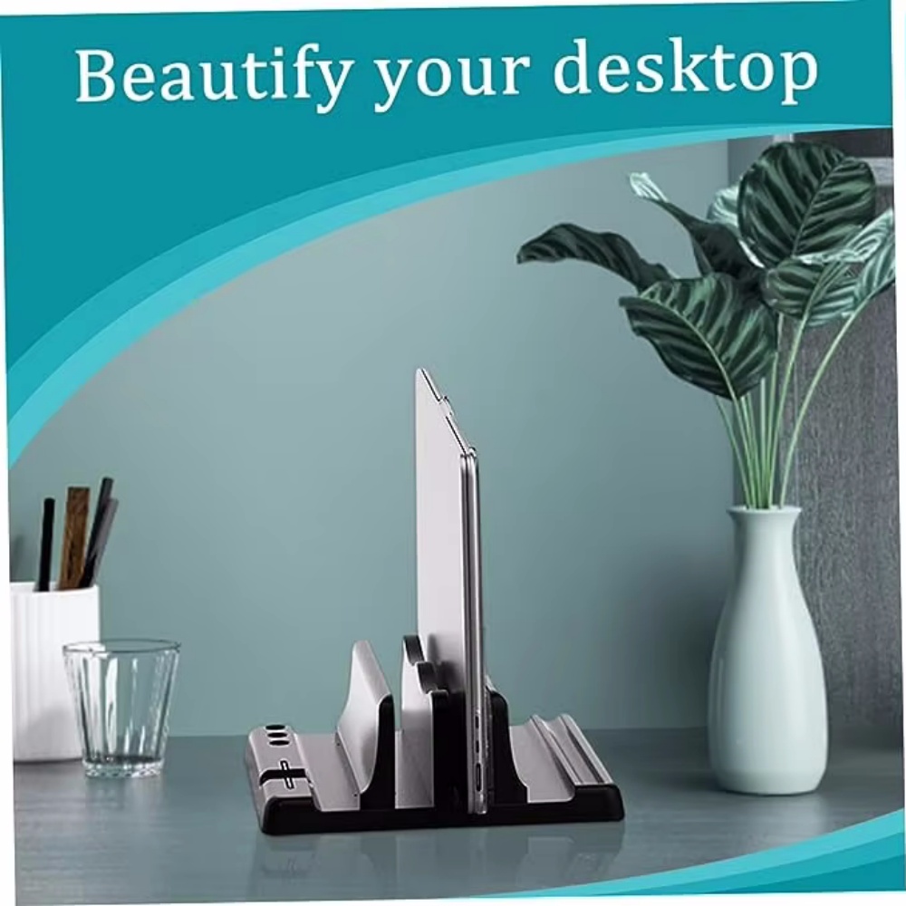 Home Office Programmer - Regulowany pionowy stojak na laptopa, uchwyt