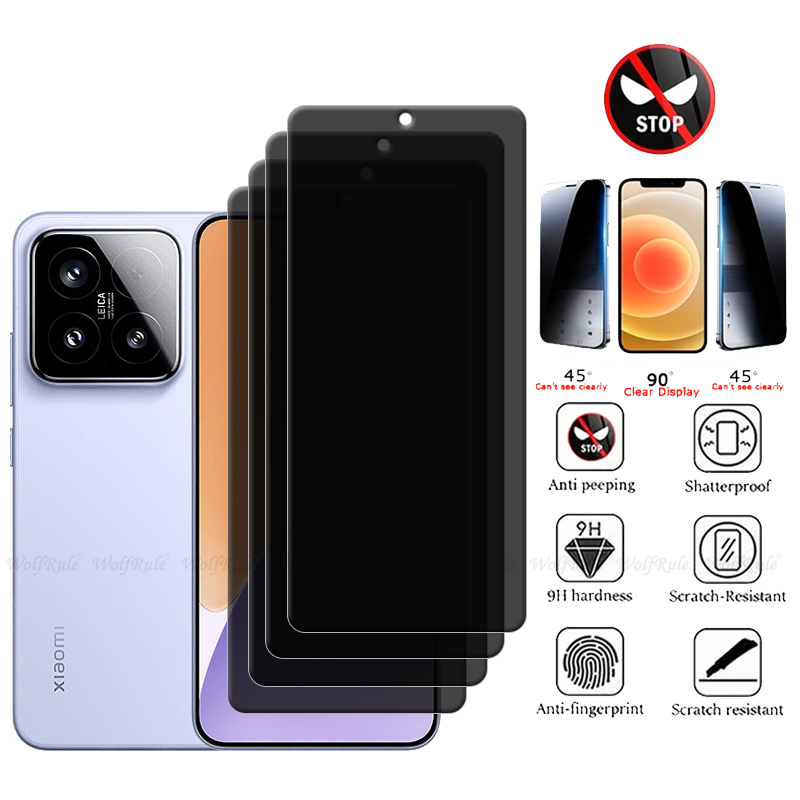 Monitor Privacy Screen - 4/3/2/1 sztuk dla Xiaomi 15 Szkło