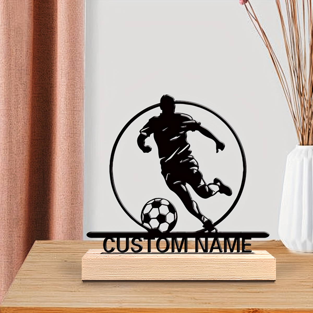 Metalowa statuetka piłkarza z  – Home Office Gifts recenzja i cena
