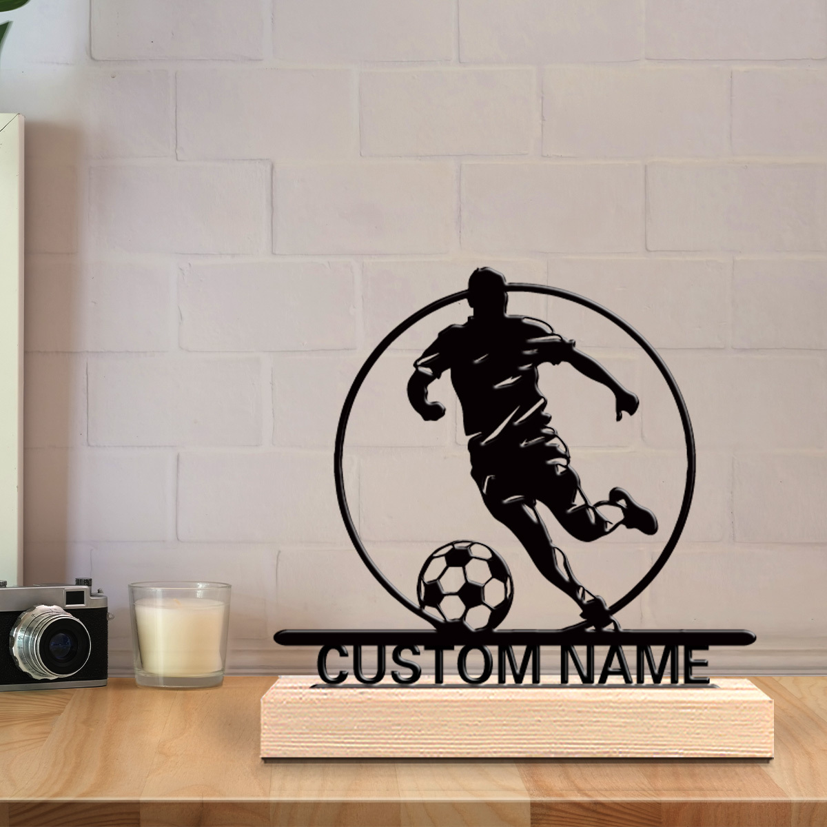 Metalowa statuetka piłkarza z  – Home Office Gifts recenzja i cena
