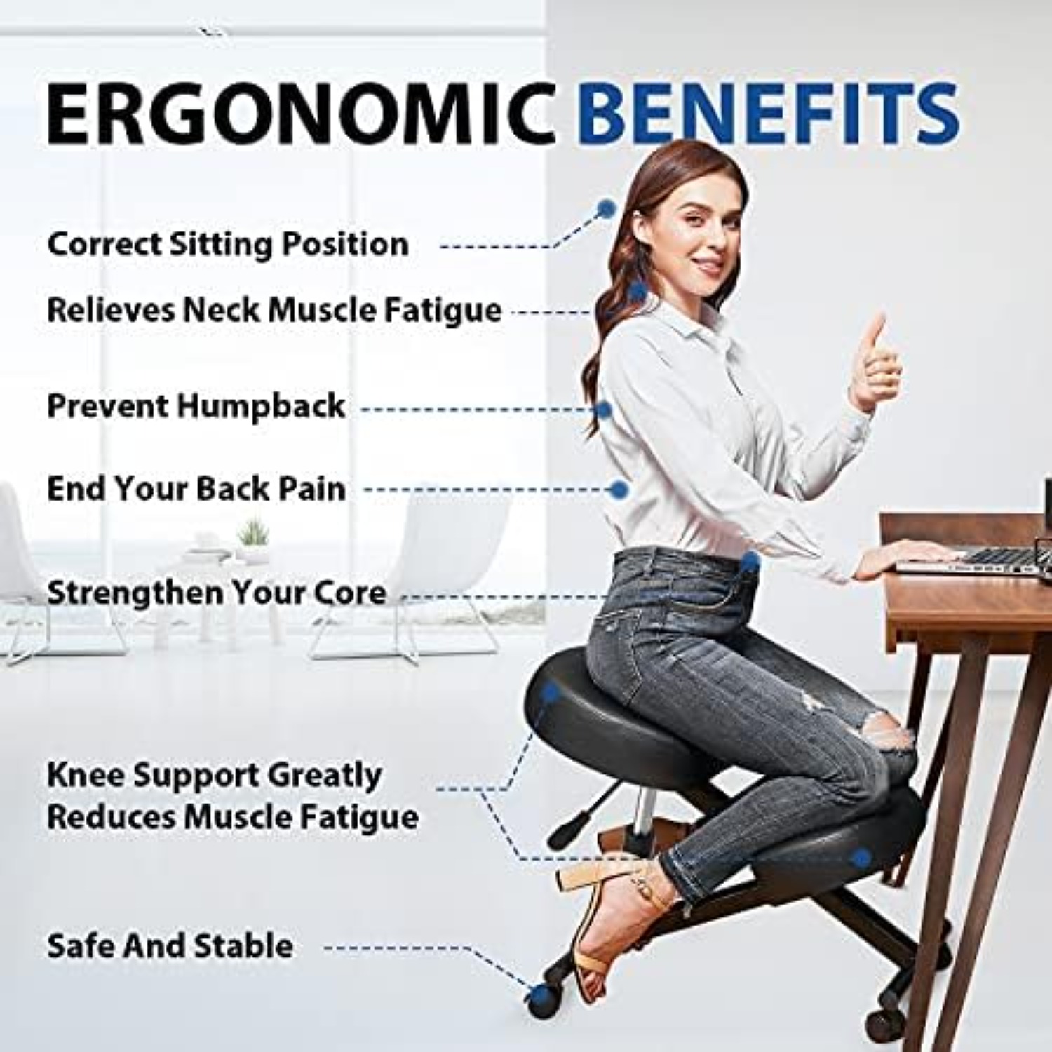 Ergonomiczne krzesło klęcznik  – Home Office Chair recenzja i cena