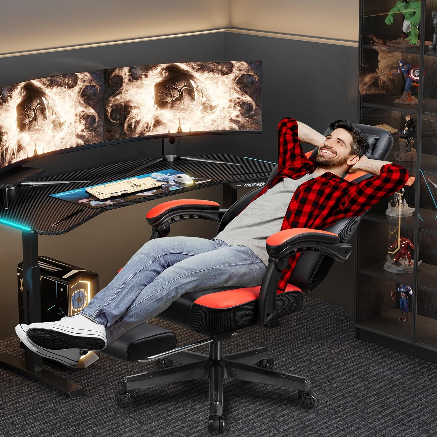 Krzesło gamingowe z podnóżkiem – Home Office Chair recenzja i cena
