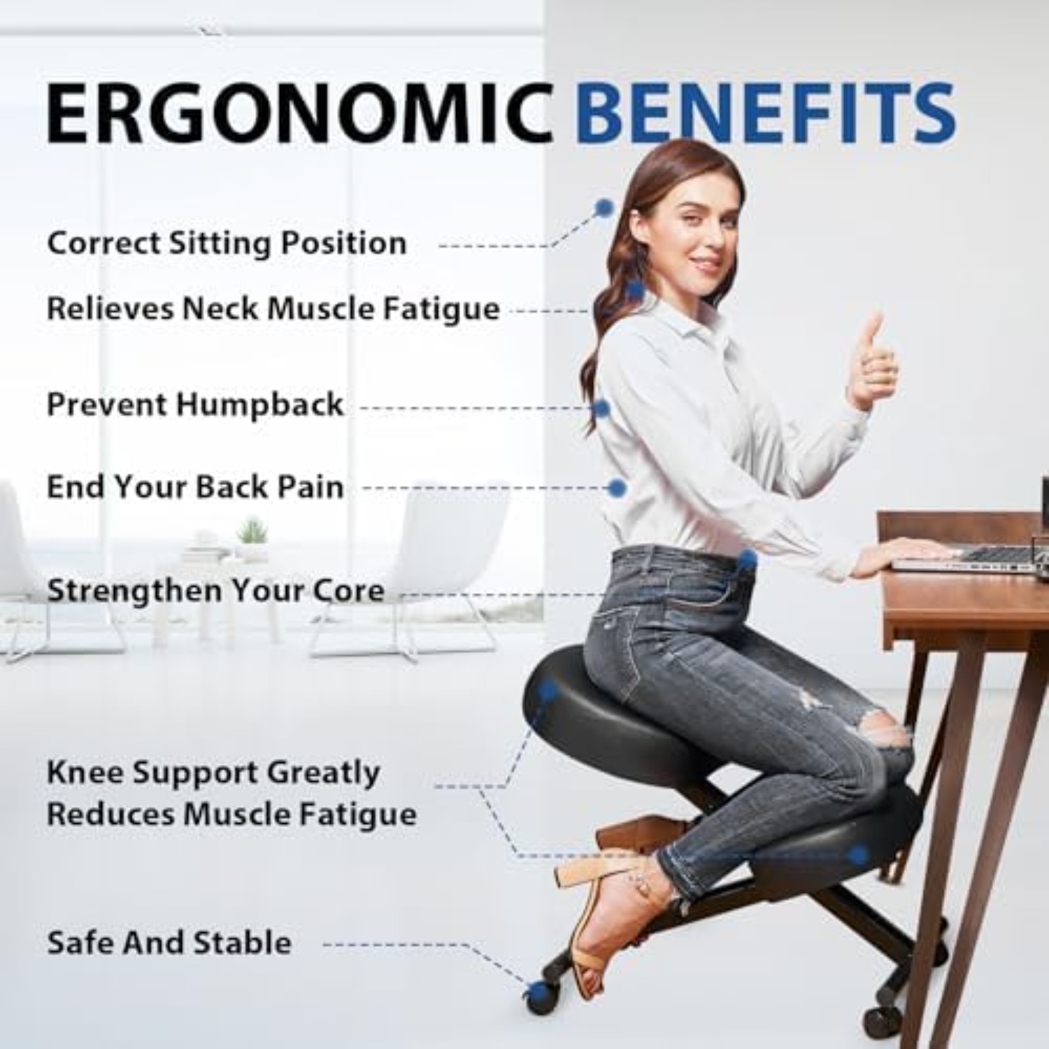 Ergonomiczne krzesło do klęcze – Home Office Chair recenzja i cena