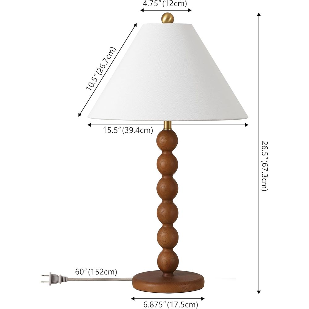 Naturalna brązowa lampa stołow – Home Office Lamp recenzja i cena
